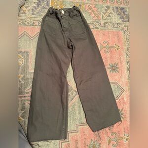 Zara girls wide leg jeans